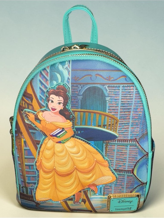 belle library mini backpack Loungefly Sketch Mini-Backpack  EE Exclusive Collectible turning journey with this Loungefly Disney Beauty and the Beast Fireplace Scene Mini Backpack Loungefly Beauty and the Beast